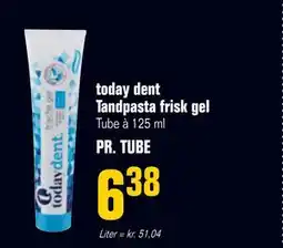 Otto Duborg today dent Tandpasta frisk gel tilbud
