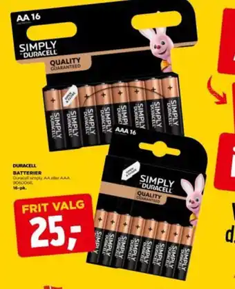 jem & fix DURACELL Batterier tilbud