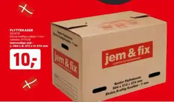 jem & fix Flyttekasse tilbud