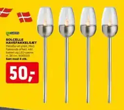jem & fix GARDEN Solcelle havefakkelsæt tilbud