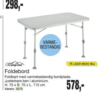 Harald Nyborg Foldebord tilbud