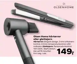 OLSEN HOME hårtørrer eller glattejern
