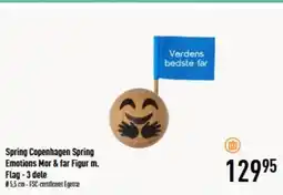 Imerco Spring Copenhagen Spring Emotions Mor & far Figur m. Flag - 3 dele tilbud