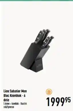 Imerco Lion Sabatier Mon Bloc Knivblok -6 dele tilbud