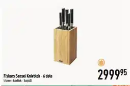Imerco Fiskars Sensei Knivblok - 6 dele tilbud
