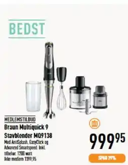 Imerco MEDLEMSTILBUD Braun Multiquick 9 Stavblender MQ9138 tilbud