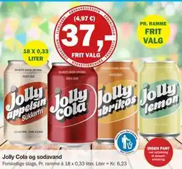 Købmandsgården Jolly Cola og sodavand tilbud