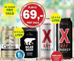 Købmandsgården Caribia Ginger Beer, Harboe Bear Beer 7,7% tilbud