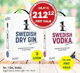 Købmandsgården No. 1 Gin, Vodka tilbud