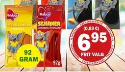 Købmandsgården Malaco Stjerner tilbud