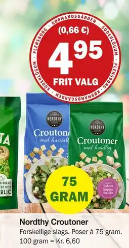 Købmandsgården Nordthy Croutoner tilbud