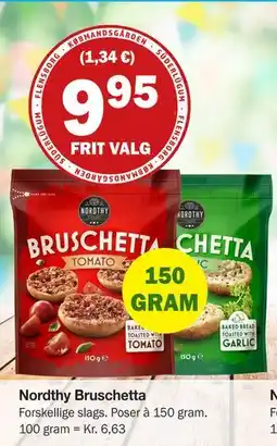 Købmandsgården Nordthy Bruschetta tilbud