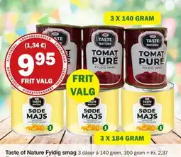 Købmandsgården Taste of Nature Fyldig smag tilbud
