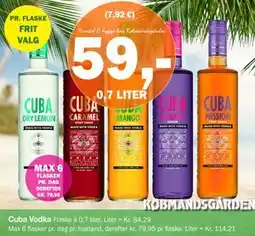 Købmandsgården Cuba Vodka tilbud