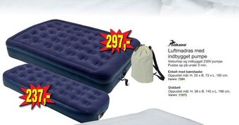 Harald Nyborg Luftmadras med indbygget pumpe tilbud