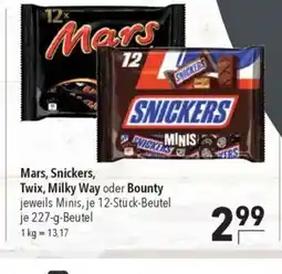 Citti Mars, Snickers, Twix, Milky Way oder Bounty tilbud