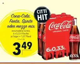 Citti Coca-Cola. Fanta, Sprite oder mezzo mix tilbud