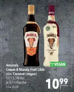 Citti Amarula Cream & Marula Fruit Likör oder Coconut (vegan) tilbud