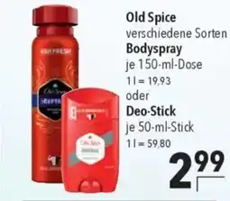 Old Spice verschiedene Sorten Bodyspray