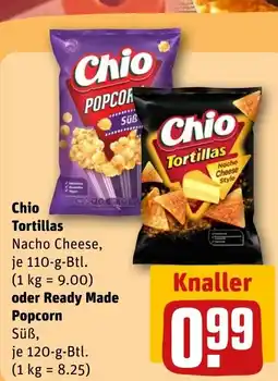 REWE DE Chio Tortillas Nacho Cheese, tilbud
