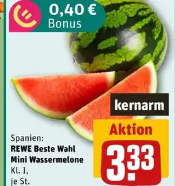 REWE DE Spanien: REWE Beste Wahl Mini Wassermelone tilbud