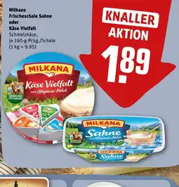 REWE DE Milkana Frischeschale Sahne oder tilbud