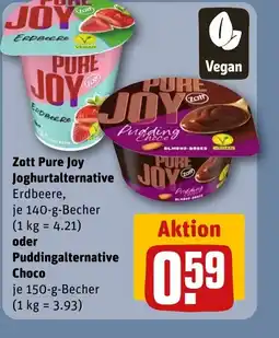 REWE DE Zott Pure Joy Joghurtalternative JV tilbud