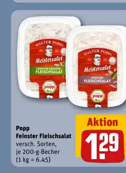 REWE DE Popp feinster fleischsalat tilbud