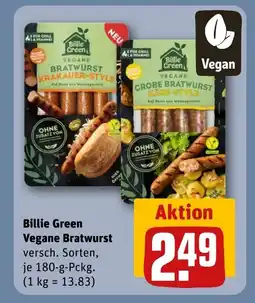 REWE DE Billie Green Vegane Bratwurst tilbud