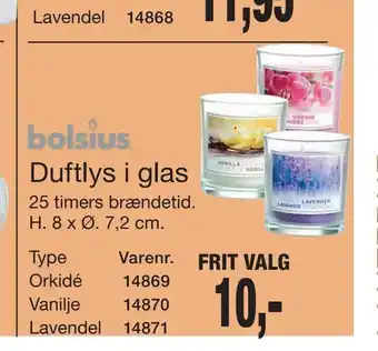 Duftlys i glas