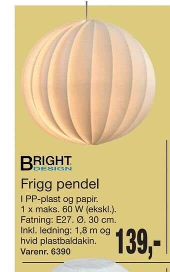 Harald Nyborg Frigg pendel tilbud