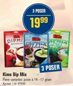 Otto Duborg Kims Dip Mix - 3 POSER tilbud
