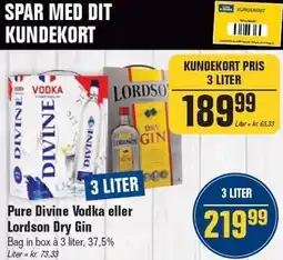 Otto Duborg Pure Divine Vodka eller Lordson Dry Gin tilbud