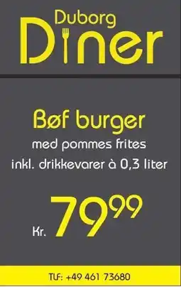 Otto Duborg Bøf burger tilbud