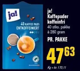 Otto Duborg ja! Kaffepuder koffeinfri tilbud