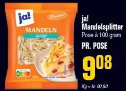 Otto Duborg ja! Mandelsplitter tilbud