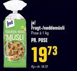 Otto Duborg ja! Frugt-/nøddemüsli tilbud