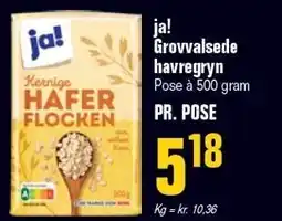Otto Duborg ja! Grovvalsede havregryn tilbud