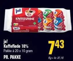 Otto Duborg ja! Kaffefløde 10% tilbud