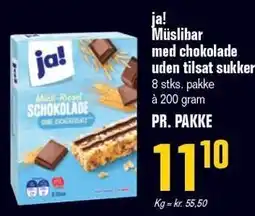 Otto Duborg ja! Müslibar med chokolade uden tilsat sukker tilbud