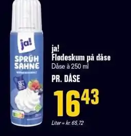 Otto Duborg ja! Flødeskum på dåse tilbud