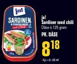 Otto Duborg ja! Sardiner med chili tilbud