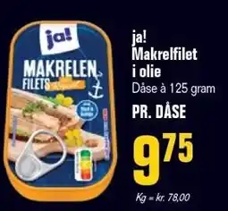Otto Duborg ja! Makrelfilet i olie tilbud