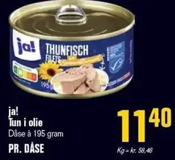 Otto Duborg ja! Tun i olie tilbud