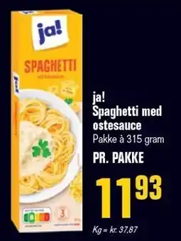 Otto Duborg ja! Spaghetti med ostesauce tilbud