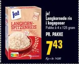 Otto Duborg ja! Langkornede ris i kogeposer tilbud