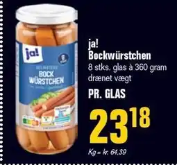 Otto Duborg ja! Bockwürstchen tilbud