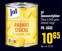 Otto Duborg ja! Ananasstykker tilbud
