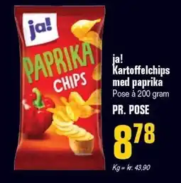 Otto Duborg ja! Kartoffelchips med paprika tilbud