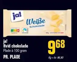 Otto Duborg ja! Hvid chokolade tilbud